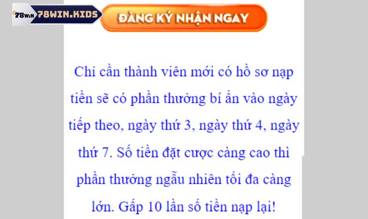 Lợi ích từ khuyến mãi nạp lần 3 78win