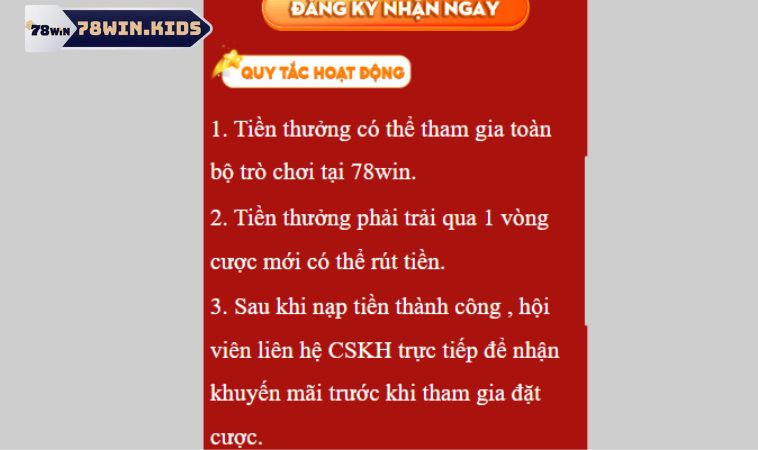 Thông tin chi tiết về khuyến mãi thay đổi nhà cái 78win